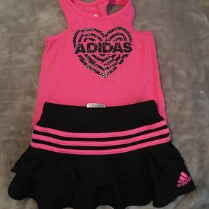 Adidas little girls outfit